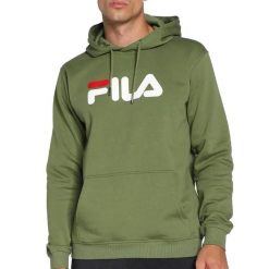 Bluza z kapturem Fila Barumini. Zielone bluzy z kapturem Fila, l, bez wzorów, z bawełny, z kapturem. Za 266.65 zł.