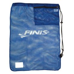 Worek plecak na trening Finis Mesh Gear Bag. Niebieskie plecaki FINIS, bez wzorów, z meshu, bez dodatków. Za 78.95 zł.