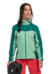 Schöffel Kurtka przeciwdeszczowa "Epic Trail" w kolorze zielonym rozmiar: 36. Zielone kurtki przeciwdeszczowe Schöffel, m, bez wzorów, z materiału, bez kaptura, outdoorowe. Za 277.45 zł.