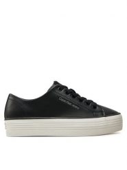 Calvin Klein Jeans Tenisówki Bold Vulc Flatf Low Lth In YW0YW01633 Czarny. Czarne trampki Calvin Klein Jeans, bez wzorów, z jeansu, bez zapięcia. Za 289.99 zł.