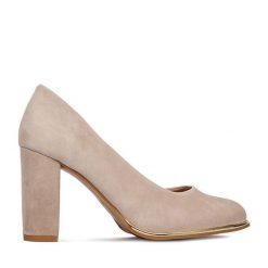 Czółenka Lasocki. Brązowe czółenka Lasocki, bez wzorów, bez obcasa, bez zapięcia. Za 229.99 zł.