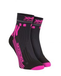 Skarpety biegowe damskie X-Socks Run Speed Two 4.0. Czerwone skarpetki X-Socks, bez wzorów, z materiału. Za 65.00 zł.