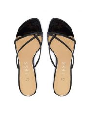 Guess Japonki FLJGZY PAF03 Czarny. Czarne japonki Guess, z aplikacjami, ze skóry. Za 495.00 zł.