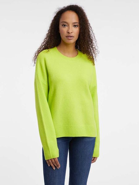 Orsay Sweter w kolorze jasnozielonym rozmiar: S. Zielone swetry Orsay, s, bez wzorów, bez ramiączek. Za 69.91 zł.