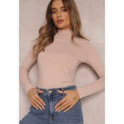 Różowa Bluzka z Półgolfem Noss. Czerwone bluzki Renee, l, bez wzorów, z dzianiny, bez kołnierzyka, bez ramiączek. W wyprzedaży za 48.99 zł.