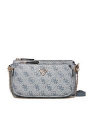 Guess Torebka Noelle II Mini HWBG96 72710 Niebieski. Niebieskie listonoszki Guess, z aplikacjami, ze skóry, bez dodatków. Za 419.99 zł.