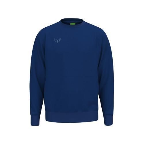 Bluza Erima Premia. Niebieskie bluzy Erima, l, bez wzorów, z bawełny, eleganckie, bez ramiączek, bez kaptura. Za 268.70 zł.