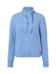 Opus Sweter damski z zawartością alpaki i wełny - Parf Kobiety Sztuczne włókno niebieski jednolity, 42. Niebieskie swetry Opus, bez wzorów, z wełny, bez ramiączek. Za 449.95 zł.