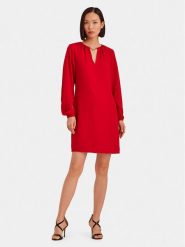 Lauren Ralph Lauren Sukienka codzienna 250919769002 Czerwony Regular Fit. Czerwone sukienki Lauren Ralph Lauren, na co dzień, bez wzorów, z syntetyku, bez kołnierzyka, bez ramiączek, proste. Za 839.99 zł.