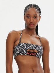 HUGO Góra od bikini Monogram 50534927 Czarny. Czarne bikini Hugo, bez wzorów, z syntetyku. Za 219.99 zł.