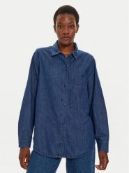 United Colors Of Benetton Koszula jeansowa 5FV6DQ096 Niebieski Regular Fit. Niebieskie koszule United Colors Of Benetton, m, bez wzorów, z bawełny, bez kołnierzyka, bez ramiączek. Za 159.99 zł.