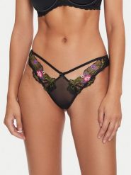 Guess Figi brazylijskie O4BE06 KCG30 Czarny. Czarne figi Guess, z aplikacjami, z syntetyku. Za 169.99 zł.