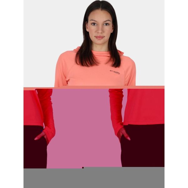 Koszulka sportowa damska Columbia Summit Valley. Czerwone t-shirty sportowe Columbia, bez wzorów, bez ramiączek. Za 299.00 zł.