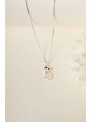 Heliophilia Srebrny naszyjnik z zawieszką - dł. 40 cm rozmiar: onesize. Szare naszyjniki Heliophilia, z materiału, z cyrkonią, srebrne. Za 60.99 zł.