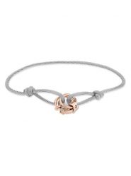 Liebeskind Bransoletka z elementem ozdobnym rozmiar: onesize. Szare bransoletki Liebeskind, ze stali. Za 121.80 zł.