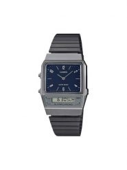 Casio Zegarek Vintage Edgy AQ-800EB-2AEF Czarny. Czarne, analogowe zegarki Casio. Za 269.99 zł.
