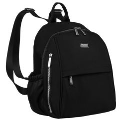 Plecak damski Peterson PTN CPY-04 czarny. Czarne plecaki Peterson, bez wzorów, z materiału, na ramię, bez dodatków. Za 87.99 zł.
