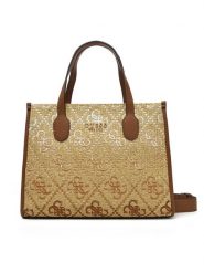 Guess Torebka HWSW86 65220 Beżowy. Brązowe torebki klasyczne Guess, z aplikacjami, z materiału, bez dodatków. Za 349.99 zł.
