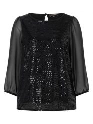 More & More Bluzka w kolorze czarnym rozmiar: 34. Czarne bluzki More & More, bez wzorów, bez kołnierzyka, bez ramiączek. Za 113.99 zł.