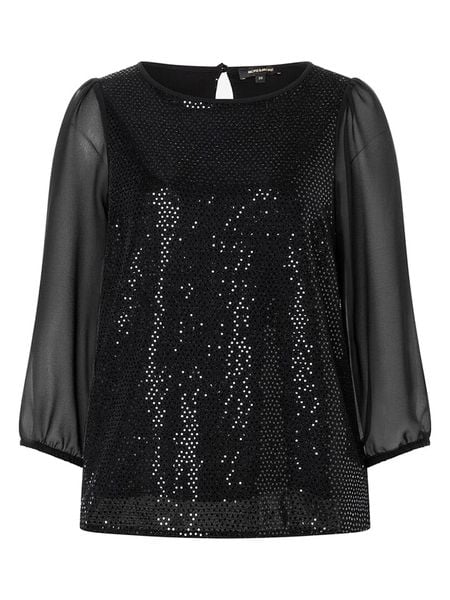 More & More Bluzka w kolorze czarnym rozmiar: 34. Czarne bluzki More & More, bez wzorów, bez kołnierzyka, bez ramiączek. Za 113.99 zł.