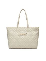 LOVE MOSCHINO Torebka JC4166PP1MLA0110 Écru. Shopper bag Love Moschino, bez wzorów, ze skóry, bez dodatków. Za 649.99 zł.