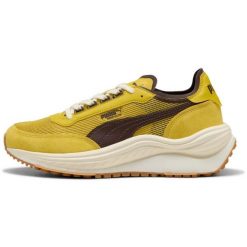 Buty sportowe Puma Rider Elite. Żółte buty treningowe Puma, bez wzorów, z materiału, bez zapięcia. Za 490.00 zł.