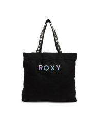 Roxy Torebka ROXY-ACCCS-15-SS2025 Czarny. Czarne shopper bag Roxy, bez wzorów, z materiału, bez dodatków. Za 119.99 zł.