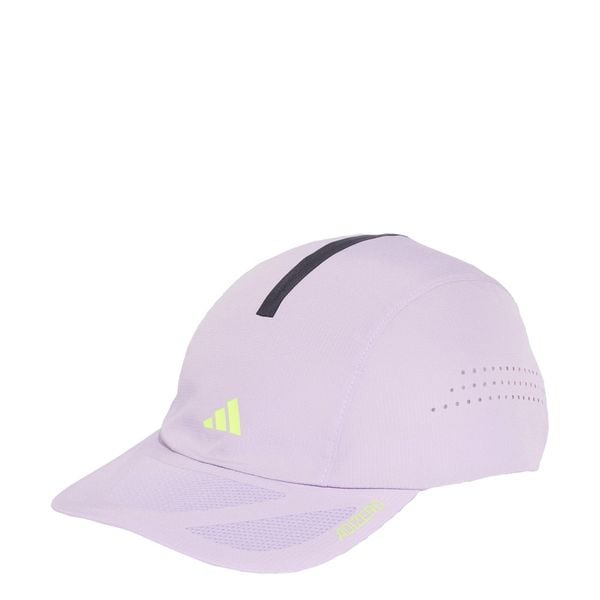 Czapka Runningxadizero Lightweight CLIMACOOL. Czerwone czapki z daszkiem adidas, bez wzorów, z materiału. Za 129.00 zł.
