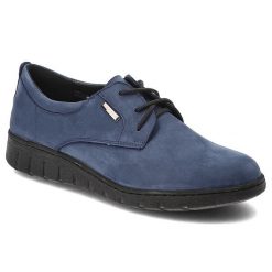 Granatowe Półbuty Armodo Eleganckie Obuwie Damskie. Niebieskie półbuty wsuwane Armodo, bez wzorów, z gumy, eleganckie, bez obcasa. Za 278.99 zł.