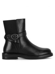 U.S. Polo Assn. Botki ZOFIA001W/DLE1 Czarny. Czarne botki U.S. Polo Assn., bez wzorów, bez obcasa, na płaskiej podeszwie, bez zapięcia. Za 293.99 zł.