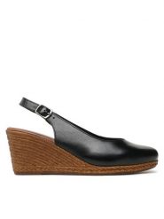 Lasocki Sandały WI23-2282-11 Czarny. Czarne sandały Lasocki, bez wzorów, ze skóry, bez obcasa, na koturnie, bez zapięcia. Za 189.99 zł.