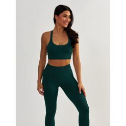 Stanik Fitness BeShaped Gym Queen Bezszwowy. Zielone biustonosze BESHAPED, bez wzorów, z nylonu. Za 179.00 zł.
