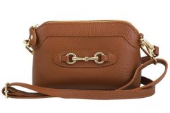 Listonoszka skórzana BARBERINI'S 967-12 j. brązowy. Brązowe shopper bag Barberinis, z aplikacjami, ze skóry, eleganckie, małe, bez dodatków. Za 189.99 zł.