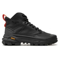 Buty Palladium Pallarider 79108-008-M czarne. Czarne buty treningowe bez wzorów, z materiału, bez zapięcia, trekkingowe. Za 950.64 zł.