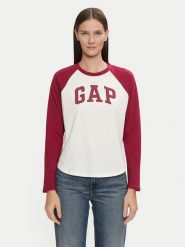 Gap Bluzka 534389-00 Czerwony Relaxed Fit. Czerwone bluzki GAP, s, bez wzorów, z bawełny, bez kołnierzyka, bez ramiączek. Za 99.99 zł.