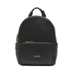 Plecak Liu Jo. Czarne plecaki Liu Jo, bez wzorów, bez dodatków. Za 449.99 zł.