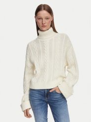 Guess Golf W6YR45 Z1206 Kremowy Regular Fit. Białe swetry Guess, s, z aplikacjami, z bawełny, bez ramiączek. Za 524.99 zł.