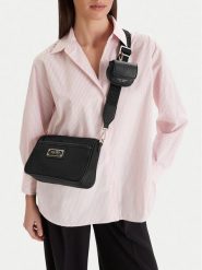 Nine West Torebka CEO-Marisse-LA374-4707 Czarny. Czarne listonoszki Nine West, bez wzorów, z materiału, bez dodatków. Za 219.99 zł.