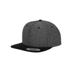 Czapka typu snapback Flexfit Chambray-Suede. Czarne czapki z daszkiem FLEXFIT, bez wzorów. Za 148.00 zł.