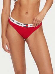 Tommy Hilfiger Figi klasyczne UW0UW05617 Czerwony. Czerwone figi Tommy Hilfiger, bez wzorów, z bawełny. Za 59.99 zł.