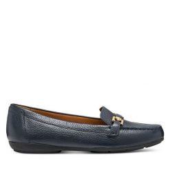 Mokasyny Geox. Niebieskie mokasyny Geox, bez wzorów. Za 499.99 zł.