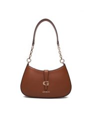 Guess Torebka Carrie HWVG98 96180 Brązowy. Brązowe torebki klasyczne Guess, z aplikacjami, ze skóry, bez dodatków. Za 549.99 zł.