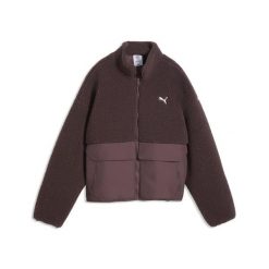 Damska kurtka z polaru RE:FIBRE o luźnym kroju PUMA. Brązowe kurtki Puma, xl, bez wzorów, z dzianiny, klasyczne, bez kaptura. Za 479.00 zł.