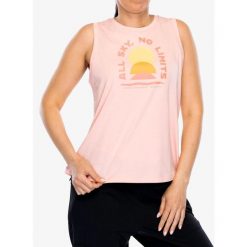 Top damski Columbia Ruby Springs Graphic Tank. Czerwone topy Columbia, bez wzorów, bez kołnierzyka, bez ramiączek. Za 64.99 zł.