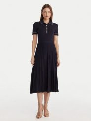 MICHAEL Michael Kors Sukienka dzianinowa MR683C0BFD Granatowy Slim Fit. Niebieskie sukienki MICHAEL Michael Kors, xxs, bez wzorów, z dzianiny, bez kołnierzyka, bez ramiączek. Za 1,209.00 zł.