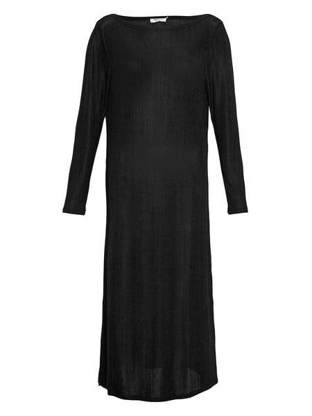 MOSS COPENHAGEN Sukienka "Lorren Li" w kolorze czarnym rozmiar: S/M. Czarne sukienki Moss Copenhagen, m, bez wzorów, bez kołnierzyka, bez ramiączek, maxi. Za 83.42 zł.