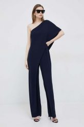 Lauren Ralph Lauren kombinezon kolor granatowy cold shoulder. Niebieskie kombinezony Lauren Ralph Lauren, bez wzorów, z tkaniny, bez kołnierzyka, bez ramiączek. Za 1,549.90 zł.