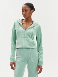 Juicy Couture Bluza Robertson JCAP176 Niebieski Slim Fit. Niebieskie bluzy Juicy Couture, l, bez wzorów, z syntetyku, bez ramiączek, bez kaptura. Za 549.99 zł.