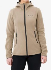 Bluza z kapturem damska Vaude Idris Fleece Hoody. Brązowe bluzy z kapturem Vaude, l, bez wzorów, z materiału, z kapturem, trekkingowe. Za 439.99 zł.