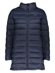 Pepe Jeans Płaszcz pikowany w kolorze granatowym rozmiar: L. Niebieskie płaszcze Pepe Jeans, l, bez wzorów, z jeansu, bez kaptura. Za 215.21 zł.
